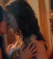 Lucy Lawless And Jaime Murray Threesome In Spartacus